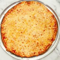 Cheese Pizza · Mozzarella and tomato sauce. Served with 14