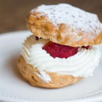 Cream Puff · Tasty French-style house-made chantilly cream sandwiched in a puff pastry globe.