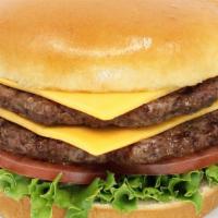 Double Meat Cheeseburger · Half pounder freshly pressed beef patty, american cheese, lettuce, tomato simon sauce

Notic...