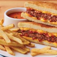 Grilled Cheese Cheeseburger · Experience a gooey cheese pull and our juicy, all-beef patty, stacked with four slices of Am...