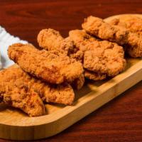 10 Chicken Tenders · Comes with 2 dipping sauces.