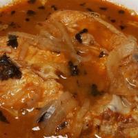 Fish Pepper Soup · Fresh fish is cooked in a watery blend of pepper, seasoning, spice and veggies.