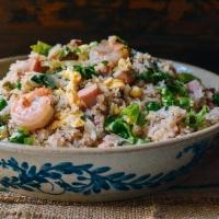 Yang’S Chow Fried Rice  · A combination of shrimp , chicken and pork , white onions , green onions and eggs cooked ove...