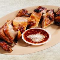 Chicken Chicken 555 · #Asian#Chicken #Spicy	Our chef's signature appetizer, pieces of boneless chicken fried and t...