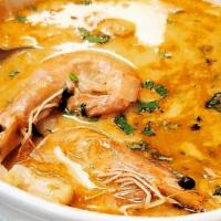 Sopa De Marisco · Seafood soup.