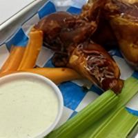 Awc 5 Bone-In Wings · 5 bone in wings crispy fried then tossed in your choice of one of our signature awc sauces. ...