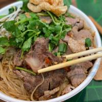 Beef Noodle Soup · Boat noodle. Sliced beef, beef shank, bean sprout, Chinese broccoli, scallion, cilantro, and...