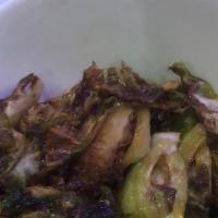 Roasted Brussel Sprouts · Brussels sprouts roasted and seasoned Thai style.