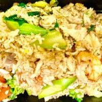 Fried Rice · Stir-fried white rice with choice of protein with onion, scallion, carrot, Chinese broccoli,...