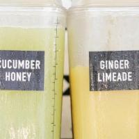 Af | Ginger Limeade · Agua Fresca made in house w/ lime, ginger & local honey