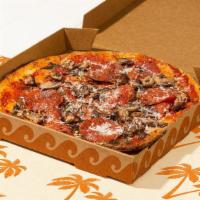 Sausage & Mushroom Pizza · Sausage and mushrooms with tomato sauce and fresh mozzarella. 16 inch Pizza