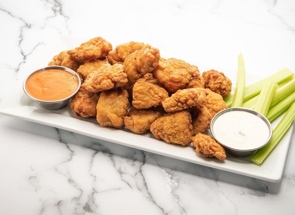 Boneless Wings (10-Pc Pack) · 10 boneless chicken wings tossed in your choice of sauce