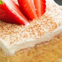 Tres Leches Cake · home made Tres leches cake.. Hailing from Latin America, this tres leches cake gets its name...