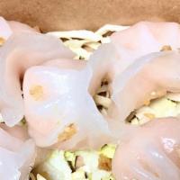 Shrimp Dumplings (Hargow) · 5 deliciously steamed shrimp dumplings (aka hargow).