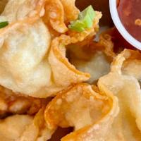 Cream Cheese Wontons · 5 Wontons filled with cream cheese. Served with sweet chili sauce.
NOTE: Like crab meat?  Ad...