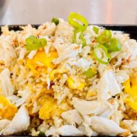 Crab Fried Rice · Deliciously fried rice with REAL crab meat, eggs & veggies.