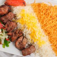 Lamb Kabob · Chunks of tender lamb, marinated in special herbs and spices, char-grilled.
