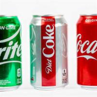 Canned Soda · Sprite, Coke and Diet Coke
