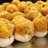 Seafood Stuffed Mushrooms · Mushrooms are stuffed with our seafood stuffing, and seasoned with Cajun Seasoning. 

Great ...