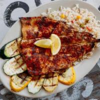 Grilled Rainbow Trout (8Oz) · 