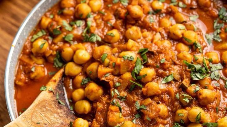 Channa Masala · Delicious chickpeas cooked in an exotic blend of indian spices.
