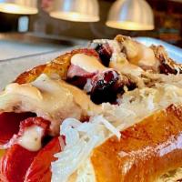 Reuben Dog · What happens when you take the worlds best hot dog and combine it with sauerkraut, melted sw...