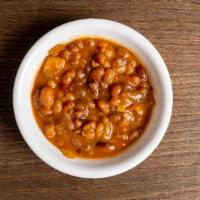 Bbq Baked Beans · Sweet and savory beans made with bacon and our signature BBQ sauce.