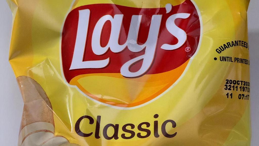 Lays Potato Chips · Add a bag of Lays potato chips for that salty side.