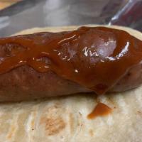 Sausage Wrap · A mild sausage link  from a local meat market  bursting with flavor and only a little heat w...