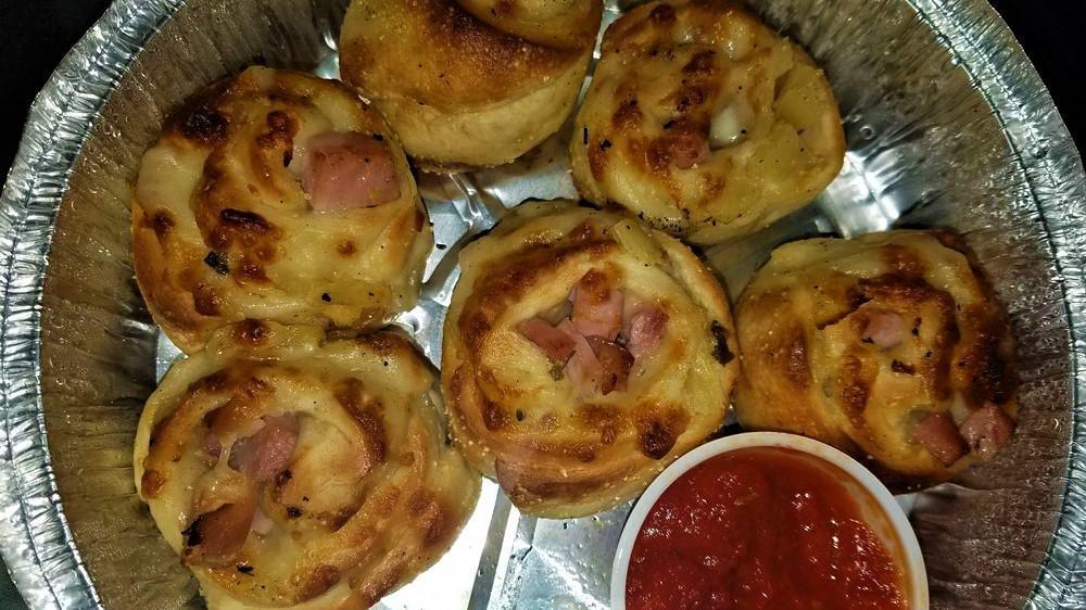 Chicken Bacon Ranch Rolls · Hand rolled bite sized fresh dough and cheese. served with toppings and marinara sauce.