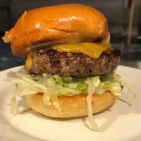 Pocket Hercules Burger · Most awesome French onion seasoning, American cheese, mystic +5 sauce, Hawaiian roll