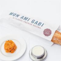 French Baguette · sweet cream butter, carrot amuse-bouche