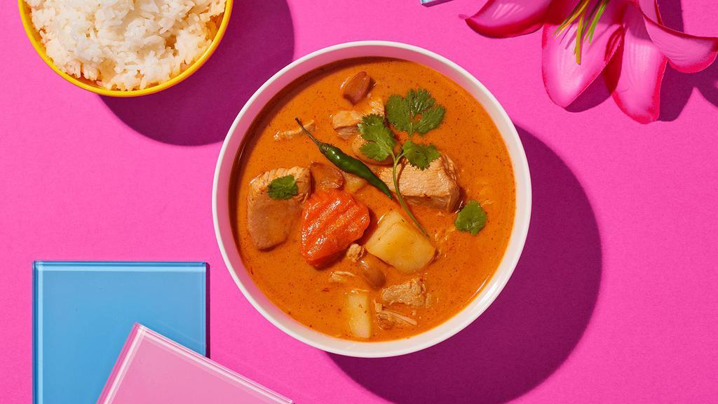 Massaman Curry · Massaman Curry X Your Choice of Protein X Served With Rice