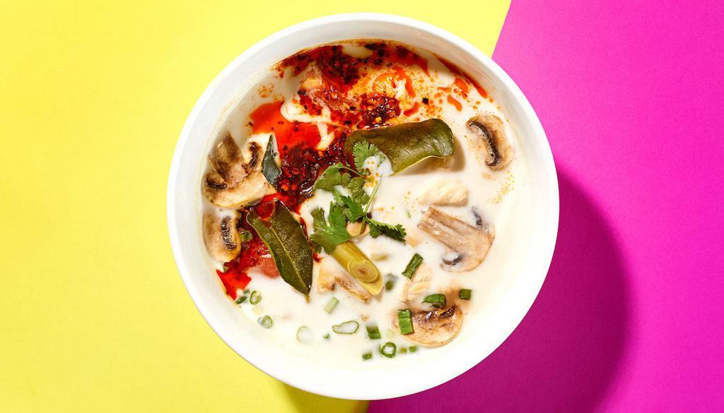 Wild Tom Kha Soup · Tasty Coconut Soup X Your Choice of Protein X Mushrooms