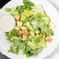 Caesar Salad · Crisp hearts of romaine lettuce with our creamy caesar dressing, grated Parmesan, and crouto...