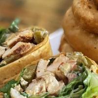 Jalapeno Ranch Wrap · Sun-dried tomato tortilla, grilled chicken, pepper jack, romaine, jalapenos, tomato and chip...