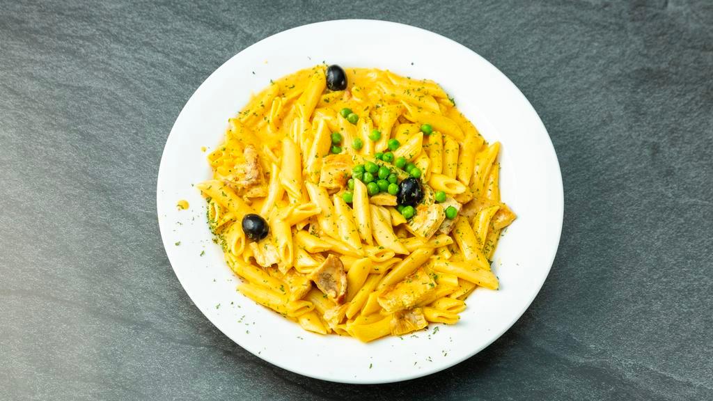 Shrimp Pasta · Choice of linguine or penne pasta tossed Alla vodka or Carbonara