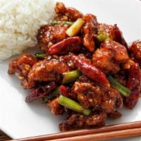 Tso'S Chicken · Crispy diced chicken sauteed in our Chef's special sauce w sesame seeds