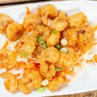 Fire Cracker Shrimp
 · Tossed crispy shrimps in sweet chili Thai sauce. (Hot)