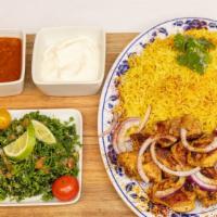 Chicken Sheesh Kebab Platter · 