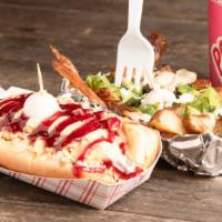 Perro Combo Bundle · A Famous Perro with a combo sized Los Perros Style Papas, and a drink.- Served with your cho...
