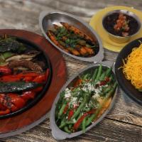 1/2 Lb Vegetable Fajitas · Grilled portobello mushrooms, poblano with mixed bell peppers & onions with our world famous...