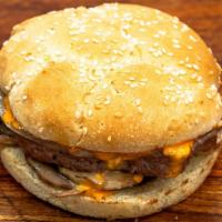 Gimme A 'Hell Yaa' Burger · 5 oz. Pattie, sautéed mushrooms, provolone cheese & boom boom sauce.