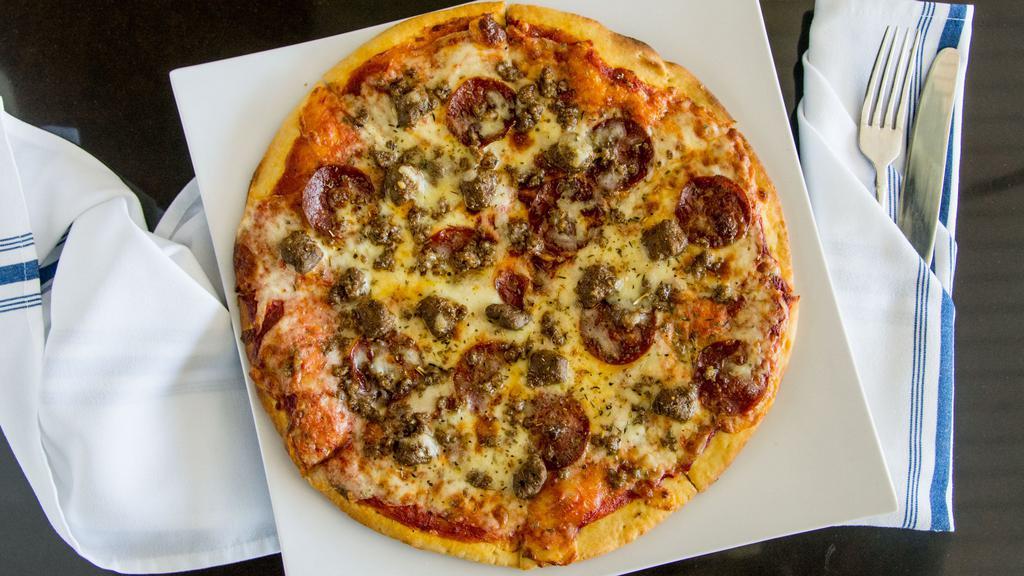 Meat Lovers Pizza    · Beef pepperoni, beef sausage, ground beef.
