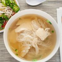 Pho Ga · Slices of chicken breast with rice noodles.
