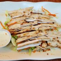 Chicken Breast Salad · A fresh and filling salad served with chicken breast and our homemade salad dressing.