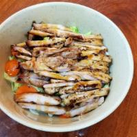 Teriyaki Chicken Bowl · Marinated chicken grilled to perfection and served with our homemade teriyaki sauce in a bowl.