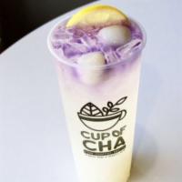 Wonderland (Lychee Jelly) · Lychee, White Peach, Butterfly Pea Flower Tea + Lychee Jelly