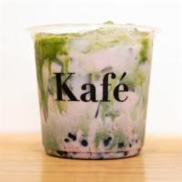Strawberry Matcha Boba · Organic stone ground green tea,always whisked fresh to order, strawberry syrup, and your cho...