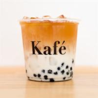 Maple Chai Boba · Organic chai tea, maple syrup, fresh boba, and your choice of milk